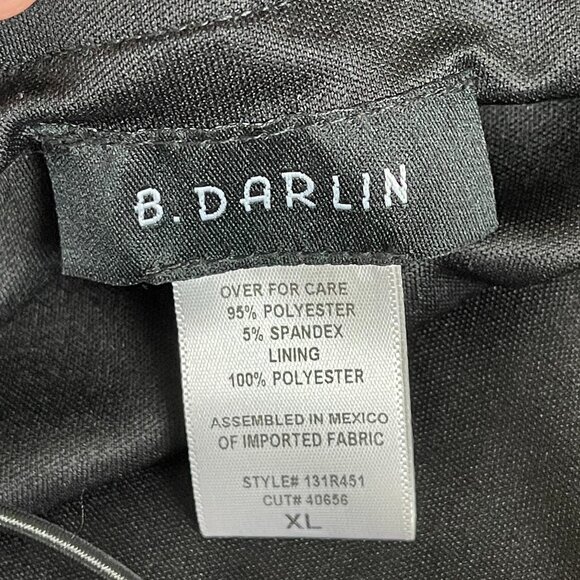 B Darlin Juniors Cowl-neck Slip Dress Black XL Bodycon LBD Sexy Date Night Club - Picture 6 of 7